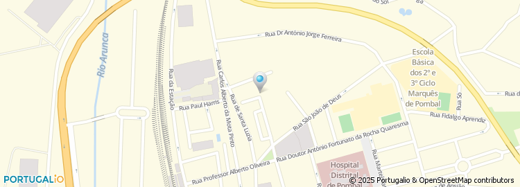 Mapa de Instituto de Segurança Social, Serviço Local de Atendimento de Pombal