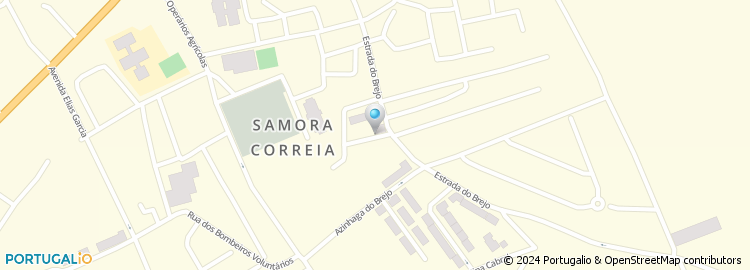 Mapa de Instituto de Segurança Social, Serviço Local de Atendimento de Samora Correia - Benavente