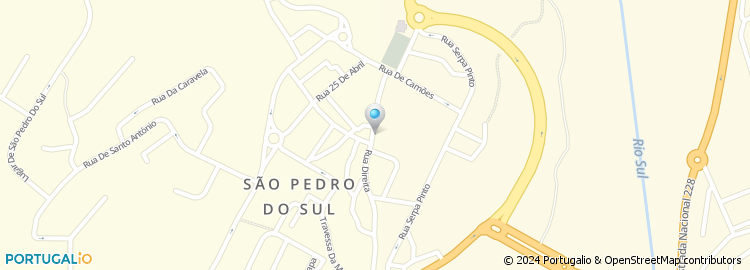 Mapa de Instituto de Segurança Social, Serviço Local de Atendimento de São Pedro do Sul