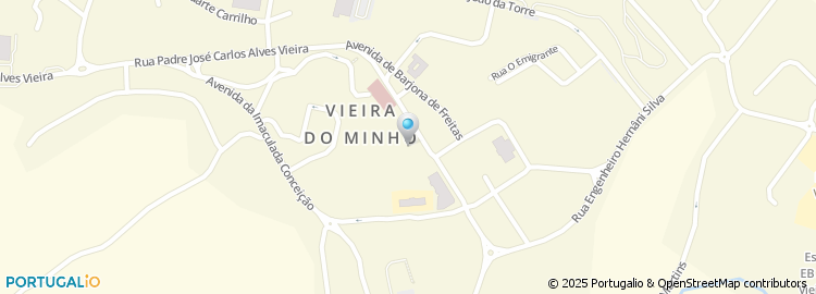 Mapa de Instituto de Segurança Social, Serviço Local de Atendimento de Vieira do Minho