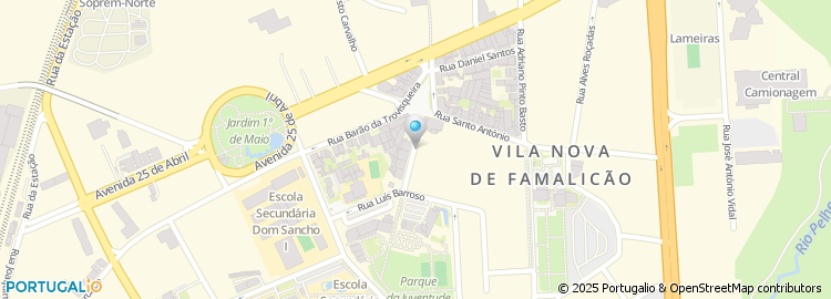 Mapa de Instituto de Segurança Social, Serviço Local de Atendimento de Vila Nova de Famalicão