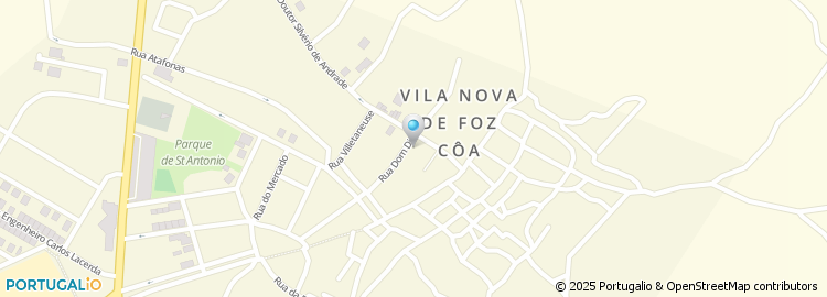 Mapa de Instituto de Segurança Social, Serviço Local de Atendimento de Vila Nova de Foz Côa