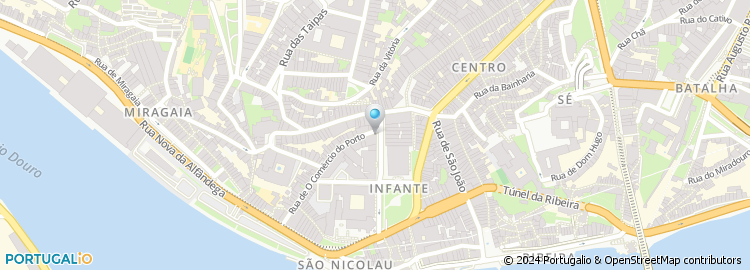 Mapa de Instituto dos Vinhos do Douro e do Porto