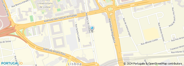 Mapa de Instituto Gregoriano de Lisboa