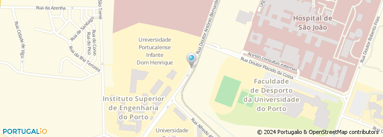 Mapa de Instituto Português de Oncologia do Porto Francisco Gentil