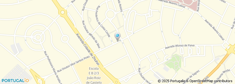Mapa de Instituto Português do Desporto e Juventude, Castelo Branco