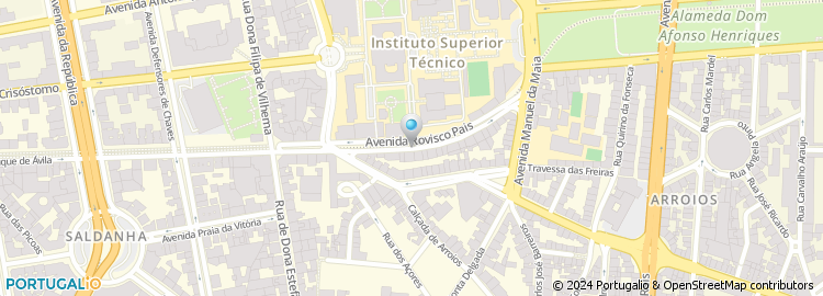 Mapa de Instituto Superior Tec. - Centro de Sistemas Urbanos e Regionais