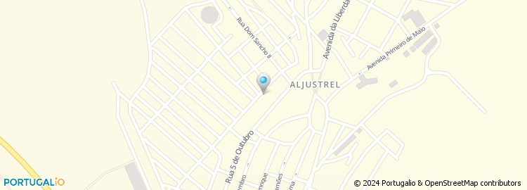 Mapa de Intermarché Contact, Aljustrel