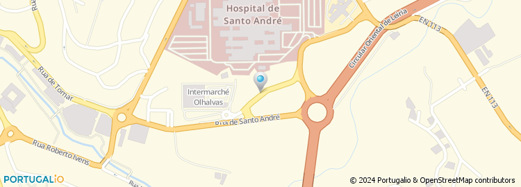 Mapa de Intermarché Super, Leiria