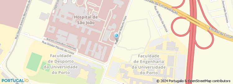 Mapa de IPATIMUP, Instituto de Patologia e Imunologia Molecular da Universidade do Porto