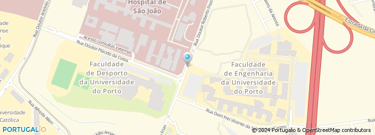 Mapa de Ipatimup - Instituto de Patologia e Imunologia Molecular da Universidade do Porto