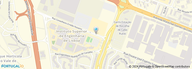 Mapa de Isel, Instituto Superior de Engenharia de Lisboa