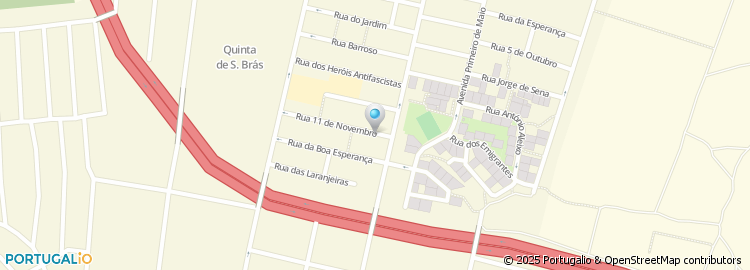 Mapa de J.A.Correia - Construções, Lda