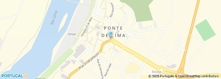 Mapa de Jardim de Infância de Ponte de Lima