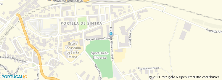 Mapa de Jardim de Infancia de Portela de Sintra
