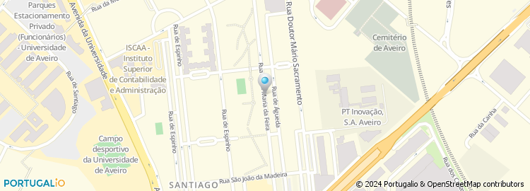 Mapa de Jardim de Infancia de Santiago