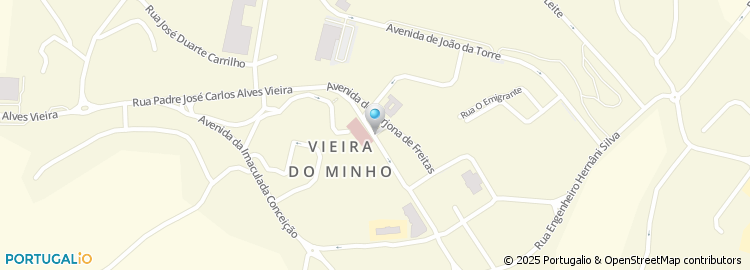 Mapa de Jardim de Infância de Vieira do Minho