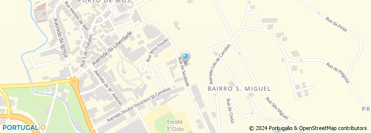 Mapa de Jardim Infantil da Stª Casa da Misericórdia, Porto de Mós