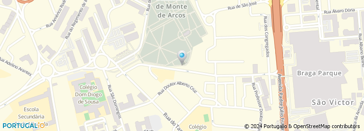 Mapa de Jean Louis David, Braga Parque