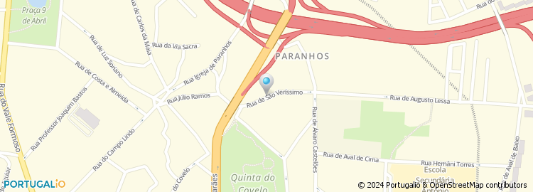 Mapa de Joaquim Carlos Alves Rodrigues Moreira