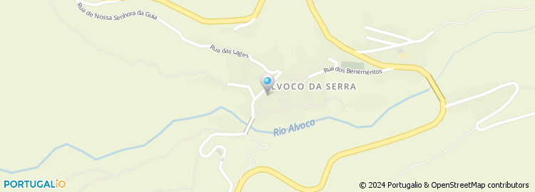 Mapa de Junta de Freguesia de Alvoco da Serra