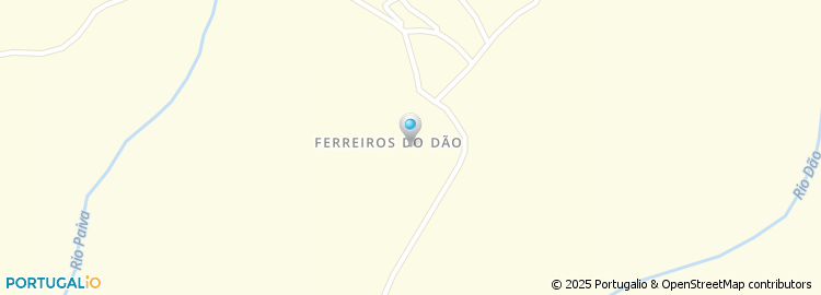 Mapa de Junta de Freguesia de Ferreirós do Dão