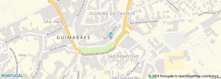 Mapa de Junta de Freguesia de Guimarães São Sebastião