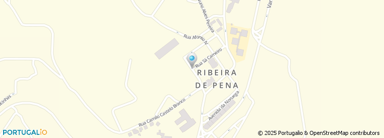 Mapa de Junta de Freguesia de Ribeira de Pena