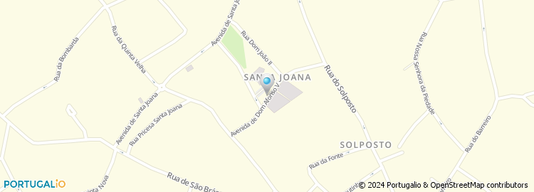 Mapa de Junta de Freguesia de Santa Joana
