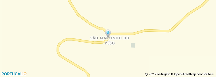 Mapa de Junta de Freguesia de São Martinho do Peso