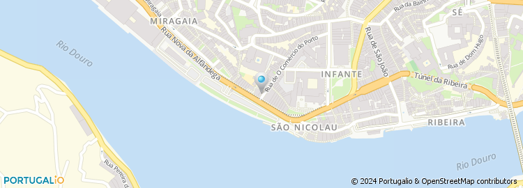 Mapa de Junta de Freguesia de São Nicolau no Porto