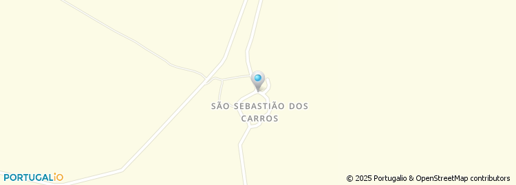 Mapa de Junta de Freguesia de São Sebastião dos Carros