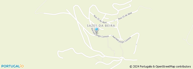 Mapa de Junta de Freguesia de Sazes da Beira