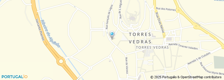 Mapa de Junta de Freguesia de Torres Vedras Santa Maria e São Miguel