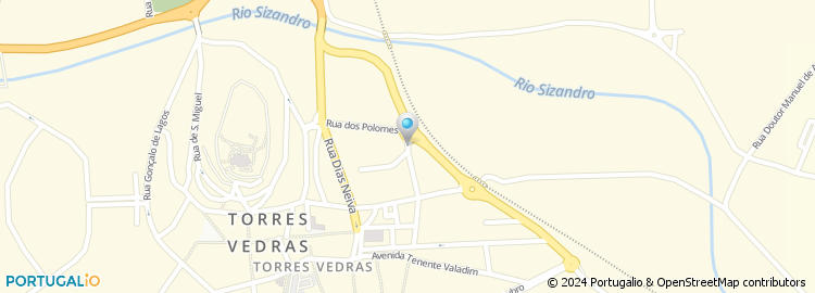 Mapa de Junta de Freguesia de Torres Vedras São Pedro e São Tiago
