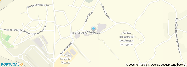 Mapa de Junta de Freguesia de Urgezes