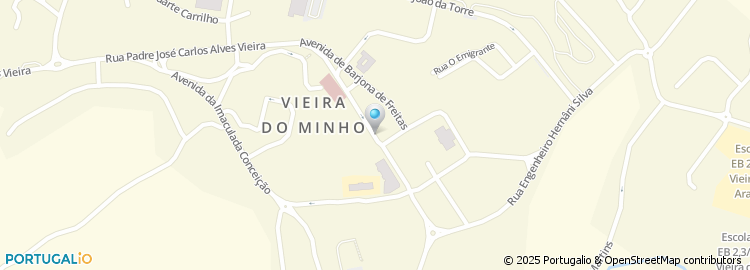 Mapa de Junta de Freguesia de Vieira do Minho