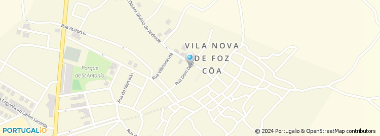 Mapa de Junta de Freguesia de Vila Nova de Foz Côa