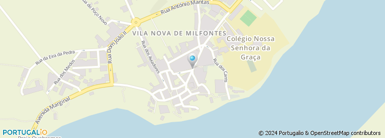 Mapa de Junta de Freguesia de Vila Nova de Milfontes
