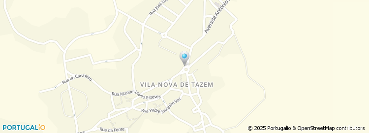 Mapa de Junta de Freguesia de Vila Nova de Tazem