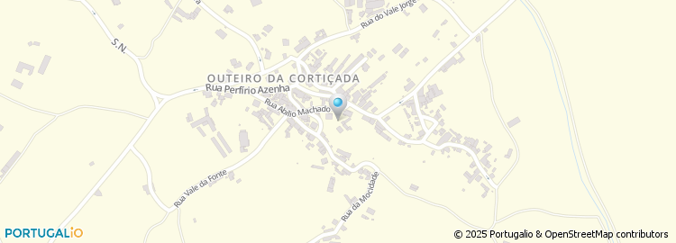 Mapa de Junta de Freguesia de Outeiro da Cortiçada