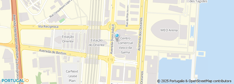 Mapa de Kentucky Fried Chicken, Centro Vasco da Gama