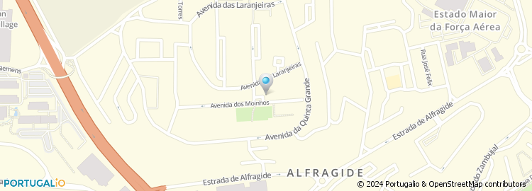 Mapa de Laboratório de Análises Clínicas Dra. Celeste Formosinho, Alfragide
