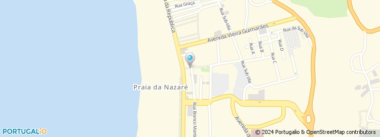 Mapa de Laboratório Tomaz - Análises Clínicas, Nazaré