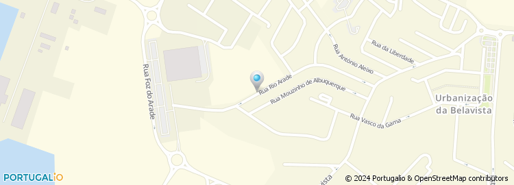 Mapa de Rua do Rio Arade