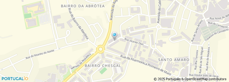 Mapa de Rua António Gago