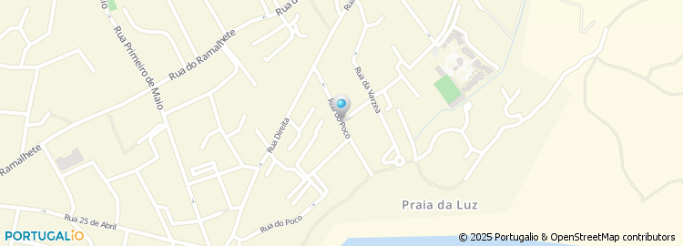 Mapa de Rua da Praia