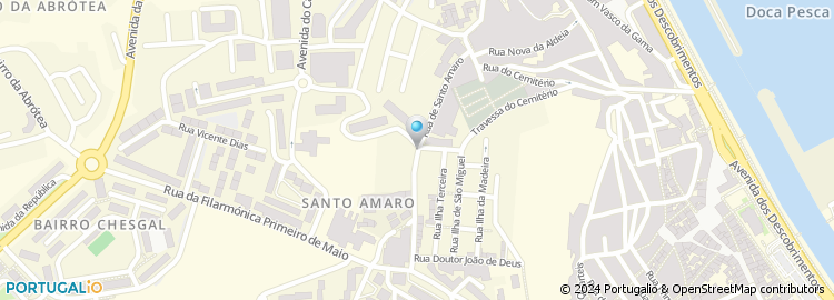 Mapa de Rua de Santo Amaro