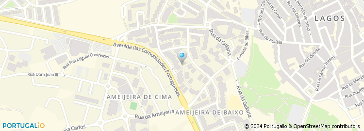 Mapa de Rua Dom António de Almeida