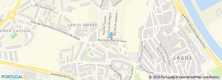 Mapa de Rua Doutor João de Deus